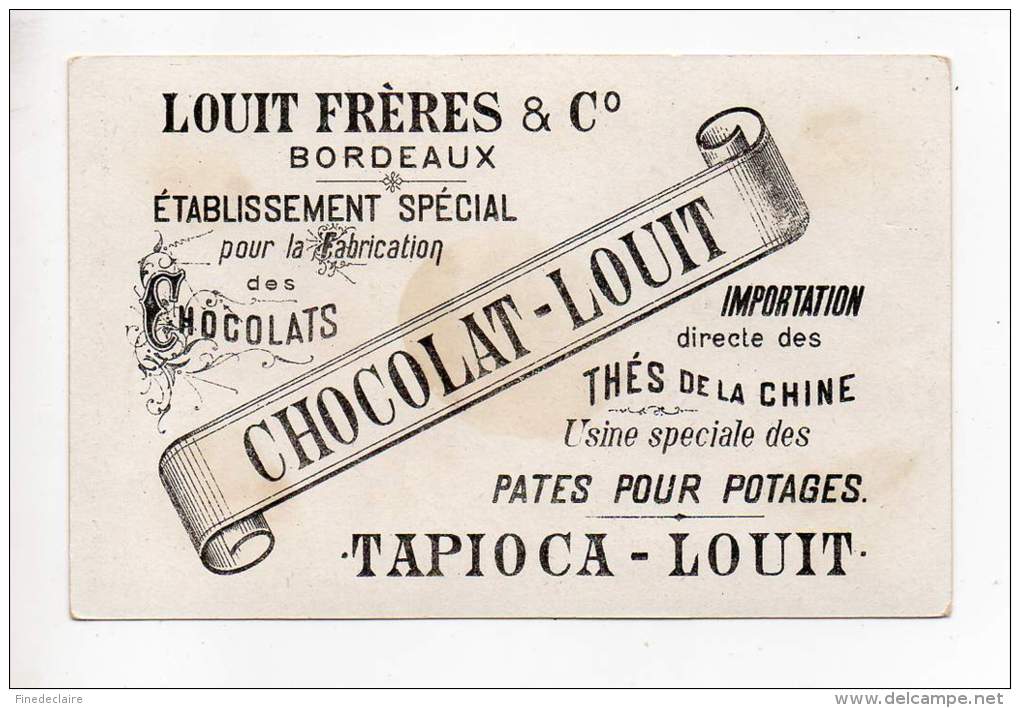 Chromo - Chocolat Louit, Bordeaux - Tapioca Louit - Louit