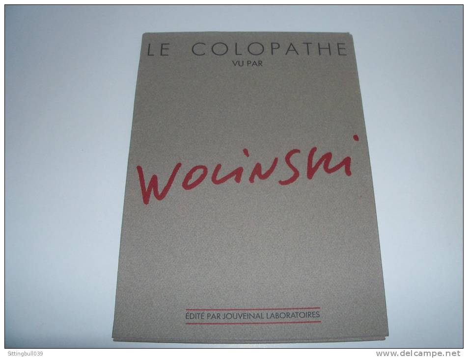 WOLINSKI. Le Colopathe Vu Par..RARE Portfolio, Contenant 10 Planches, édité Par JOUVEINAL Laboratoires1989. De L´humour! - Portfolios