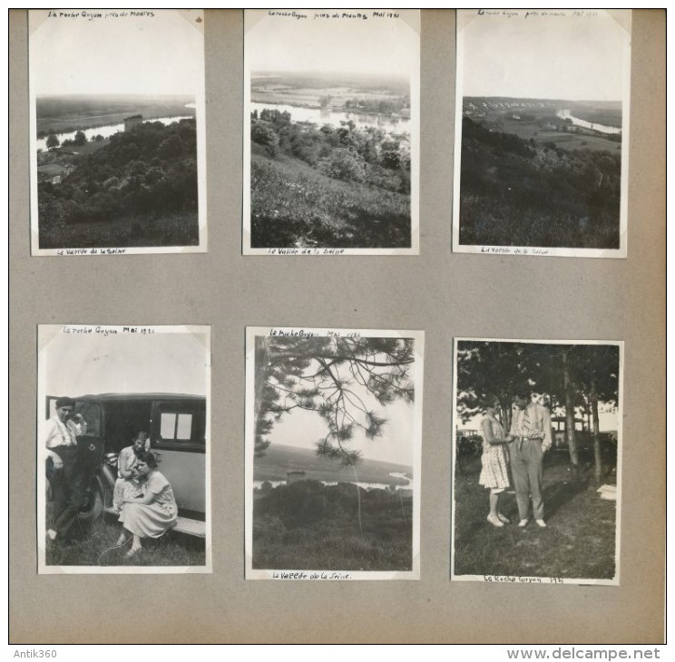 Lot De 6 Photos Amateur La Roche-Guyon (95) 1931 - Photographie Ancienne No CPA - La Roche Guyon