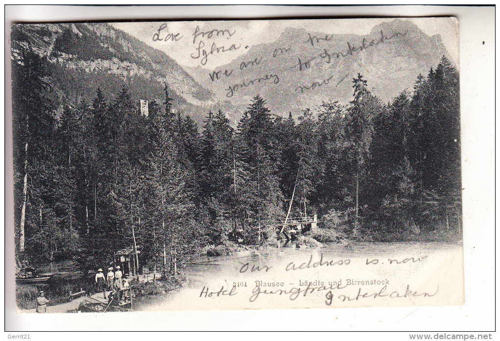 CH 3716 KANDERGRUND, Blausee, 1905 - Kandergrund