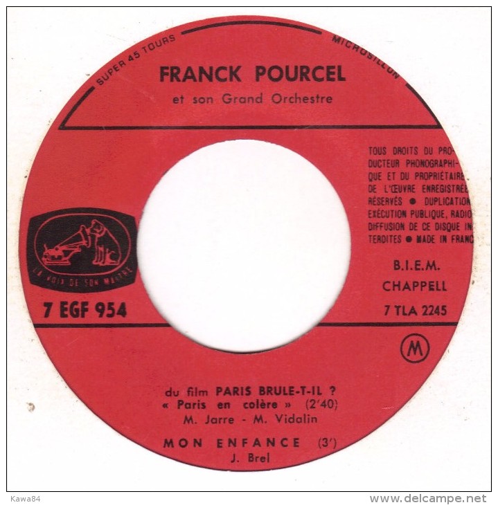 B-O-F  Franck Pourcel / Loren / Brando " La Comtesse De Hong Kong " - Soundtracks, Film Music