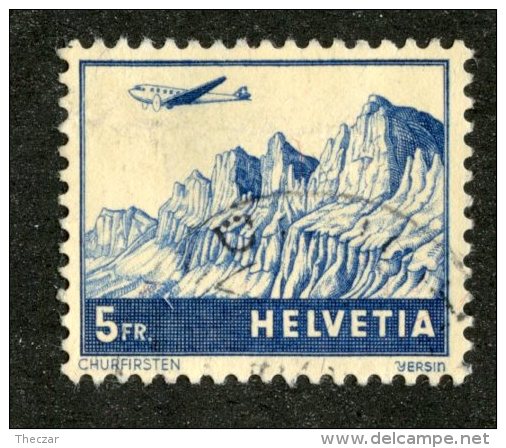 5011  Swiss 1941  Mi.#394 (o)  Scott #C34 ( Cat. 22.€ ) -Offers Welcome!- - Oblitérés