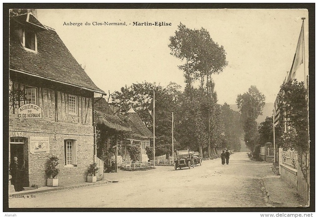 MARTIN EGLISE Rare Auberge Du Clos Normand (Santos) Seine Maritime (76) - Autres & Non Classés