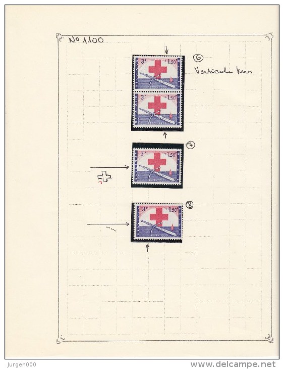 Nr 1096, 1100, 1101 **, Verschillende Variëteiten (E00012) - Other & Unclassified