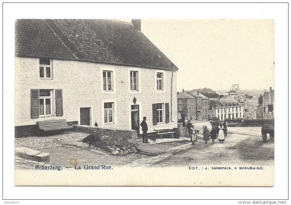 CPA - Belgique - BEAURAING - La Grand´Rue - Très Animée - Beauraing