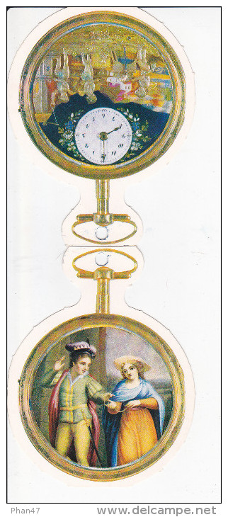 Montre-réveil De Gousset à Automates Dite "Les Amours Forgerons, Vers 1800, Pub. Médicale Des Labo Pharmaceutiques BYLA - Publicités