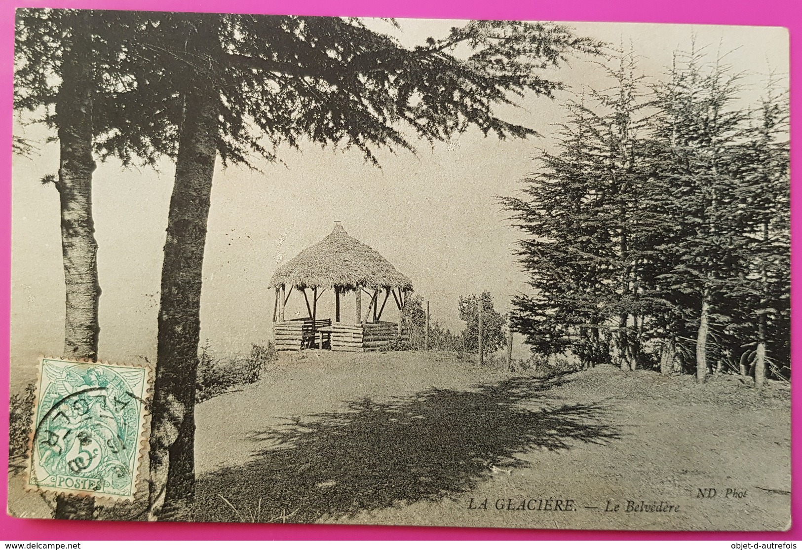 Cpa La Glacière Le Belvédère Carte Postale Algérie Environs De Blida - Blida