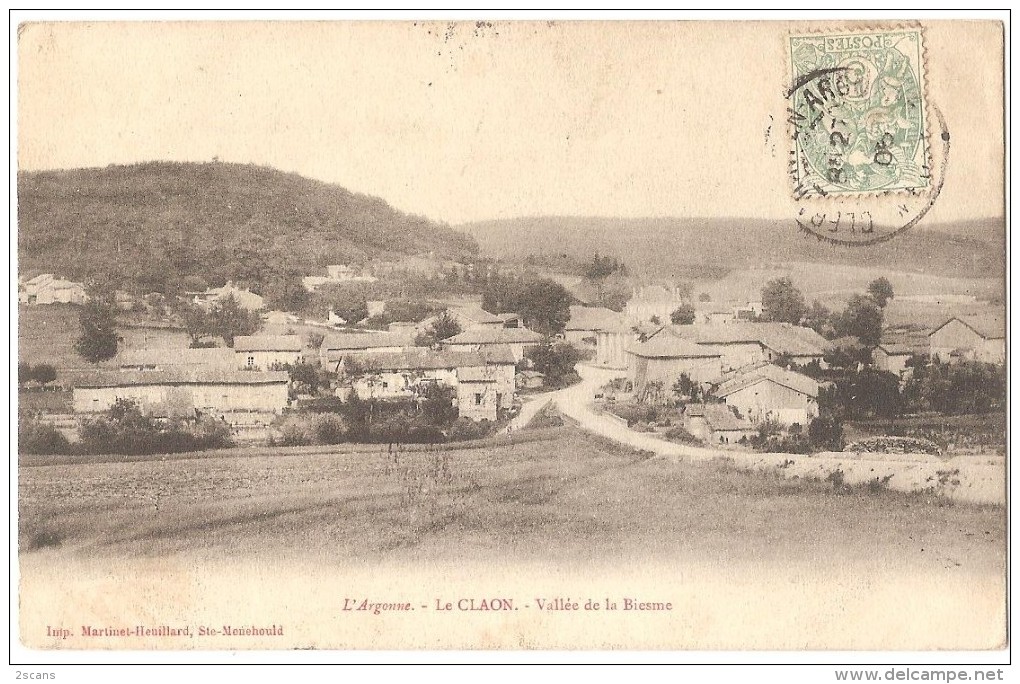 Dépt 55 - LE CLAON - Vallée De La Biesme - ("L'Argonne") - Autres & Non Classés