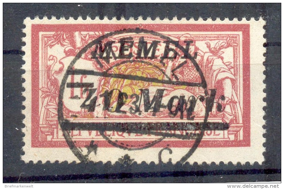 Memel 116II ABART Gest. BPP (Z1724 - Memelland 1923