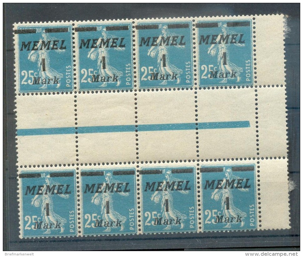 Memel 86ZS Per 4**POSTFRISCH (45231 - Memel (Klaïpeda) 1923