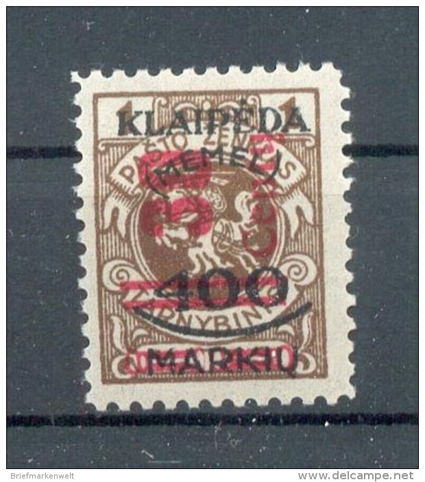 Memel 232I LUXUS**POSTFRISCH 80EUR (70252 - Memel (Klaïpeda) 1923