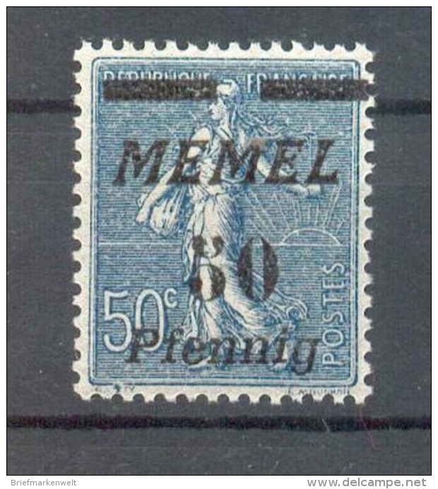 Memel 61I ABART**POSTFRISCH BPP (70707 - Memelland 1923