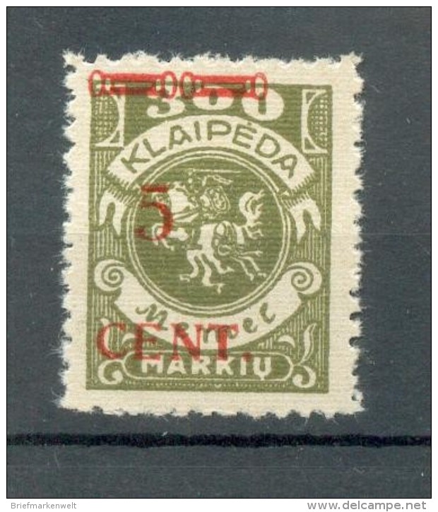 Memel 174 LUXUS**POSTFRISCH 35EUR (70741 - Klaipeda 1923