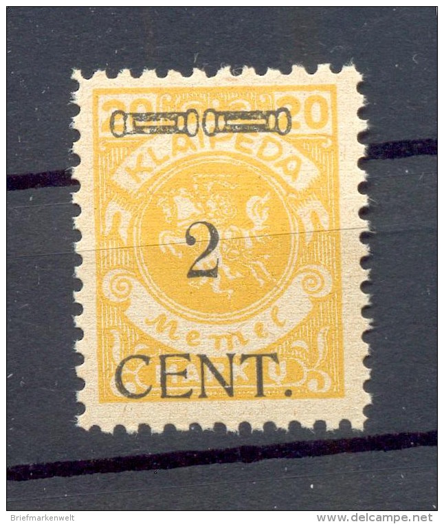 Memel 176III TYPE**POSTFRISCH BPP 37EUR (71491 - Memelgebiet 1923