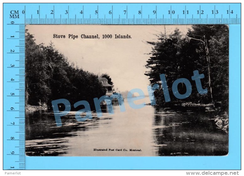 1000 Island ( Stove Pipe Channel , CPA Postcard ) Recto/Verso - Thousand Islands