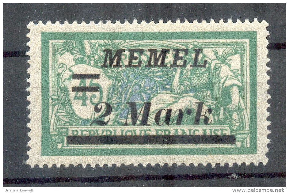 Memel 88II ABART**POSTFRISCH BPP (Z1710 - Memel (Klaïpeda) 1923