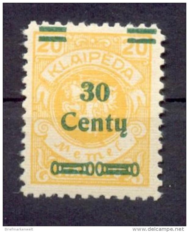 Memel 223III TYPE! * BPP (100442 - Klaipeda 1923