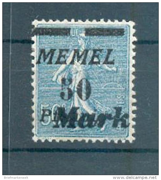 Memel FARBE 123a SELTEN!!* BPP 50EUR (70373 - Memelland 1923