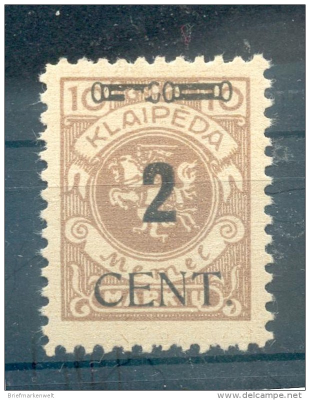 Memel 183III ABART* 80EUR (E2103 - Memelland 1923