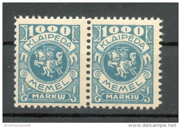 Memel 150I ABART* (G5004 - Memel (Klaïpeda) 1923