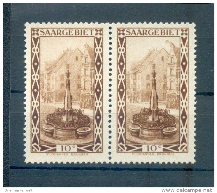 Saar 108II ABART Und Normale MARKE**POSTFRISCH 30EUR (71496 - Unused Stamps
