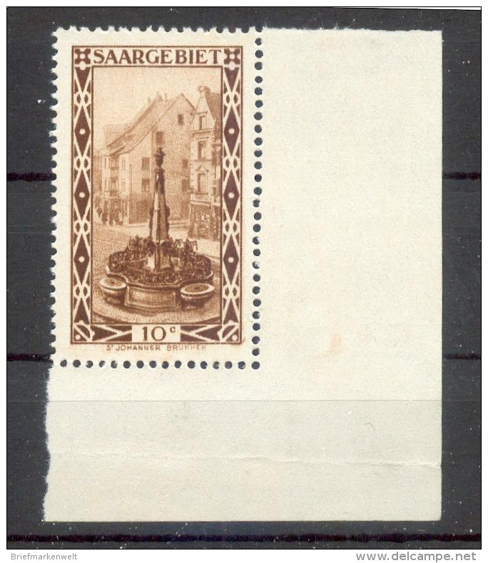 Saar 108III ABART**POSTFRISCH 35EUR (Z1597 - Unused Stamps