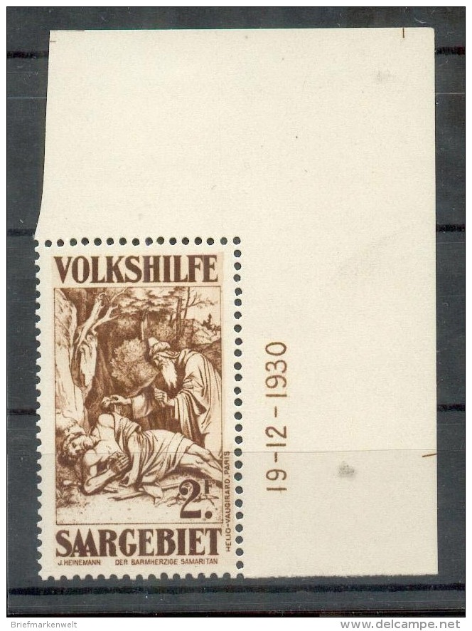 Saar 148 Bru DRUCKDATUM**POSTFRISCH 120EUR (F6011 - Unused Stamps