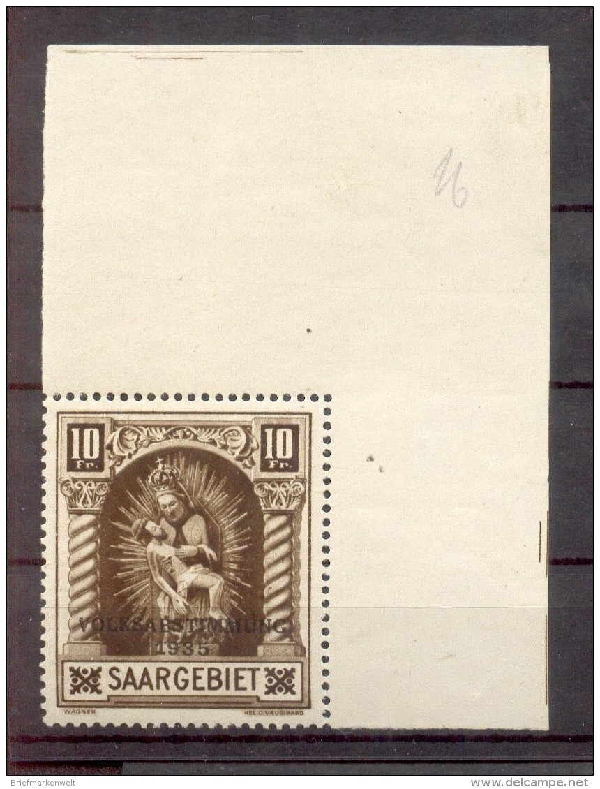 Saar 194III ABART**POSTFRISCH 250EUR (G0309 - Unused Stamps