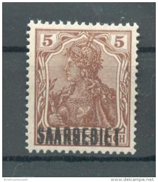 Saar 44a Farbe** MNH POSTFRISCH 12EUR (69762 - Unused Stamps