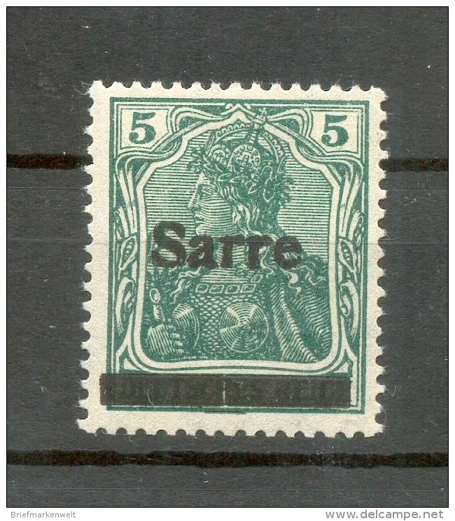 Saar 4IIA GETEILTER BALKEN+TYPE!!**POSTFRISCH BPP 50EUR (71129 - Unused Stamps