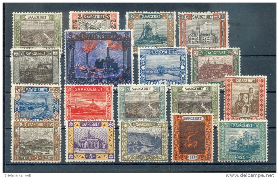 Saar 53/69 LUXUS** MNH POSTFRISCH 200EUR (71213 - Unused Stamps