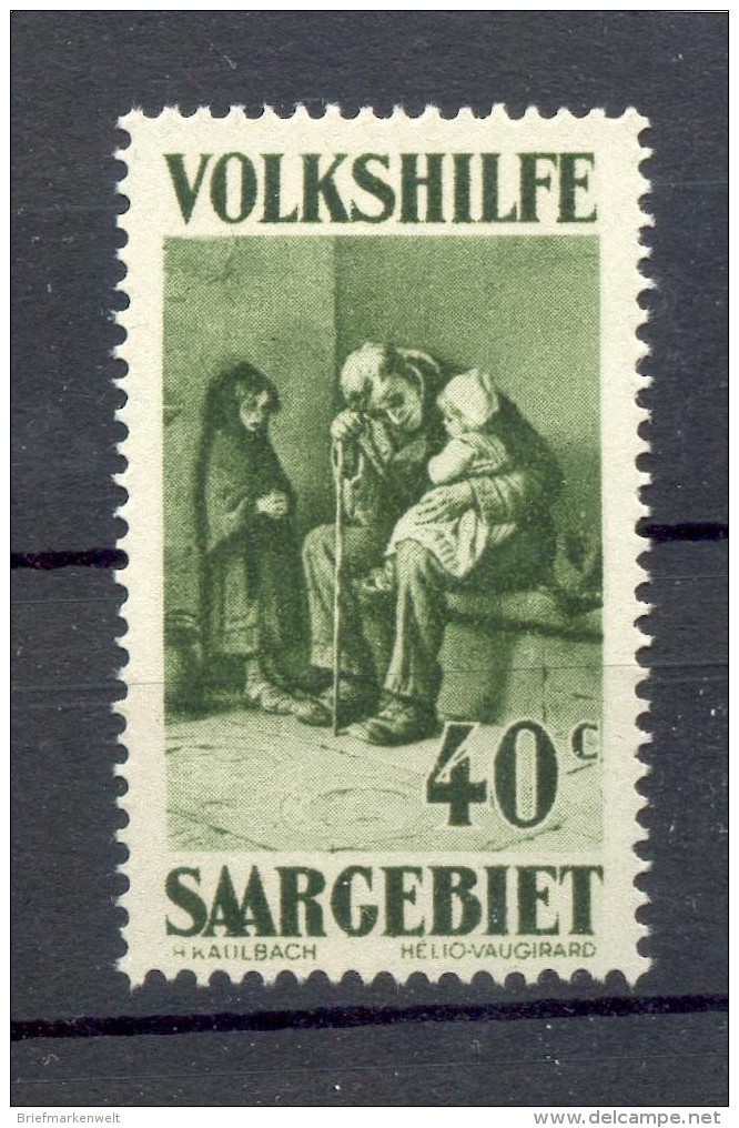 Saar VOLKSHILFE 135 LUXUS** MNH POSTFRISCH (71434 - Unused Stamps