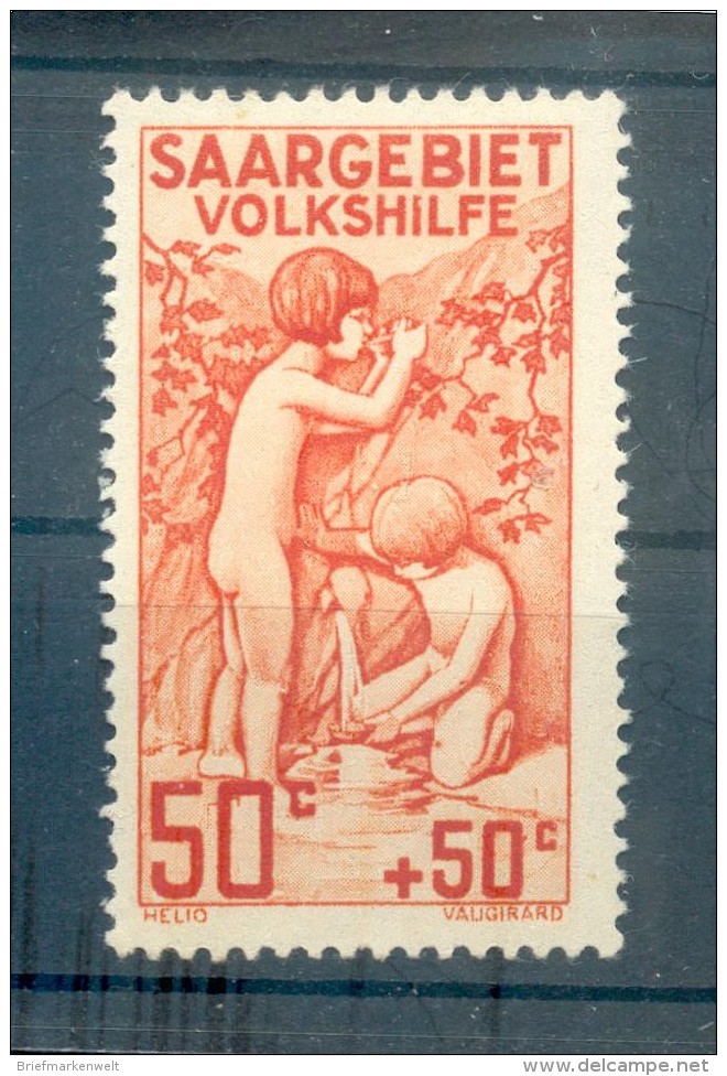 Saar 106II ABART* 100EUR (E2921 - Unused Stamps