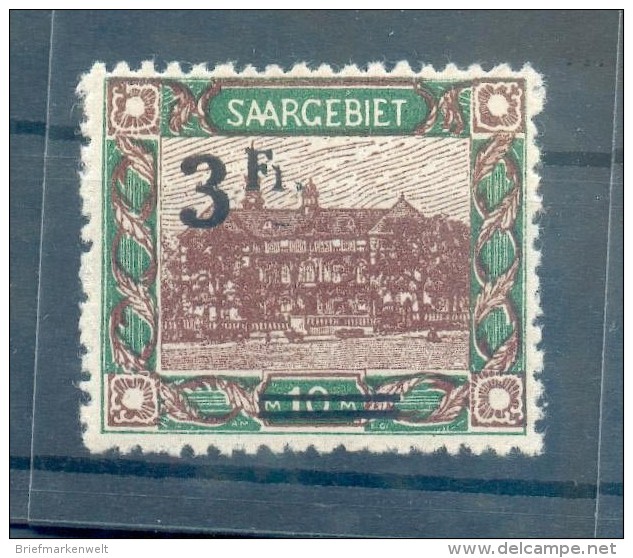 Saar 82I ABART* (X4820 - Unused Stamps