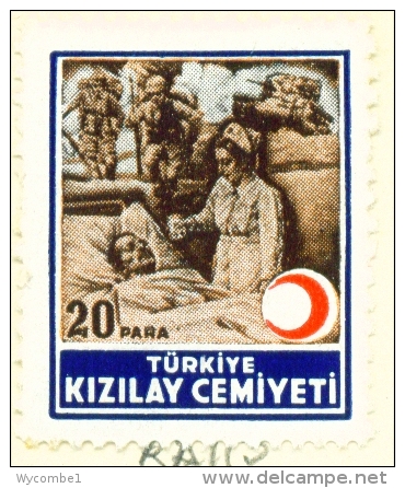 TURKEY  -  1946  Red Crescent  20p  Mounted/Hinged Mint - Unused Stamps