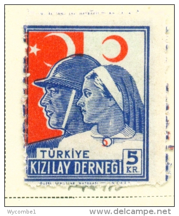 TURKEY  -  1946  Red Crescent  5k  Mounted/Hinged Mint - Neufs
