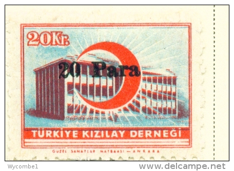 TURKEY  -  1946/47  Postal Tax  20p On 20k  Mounted/Hinged Mint - Unused Stamps