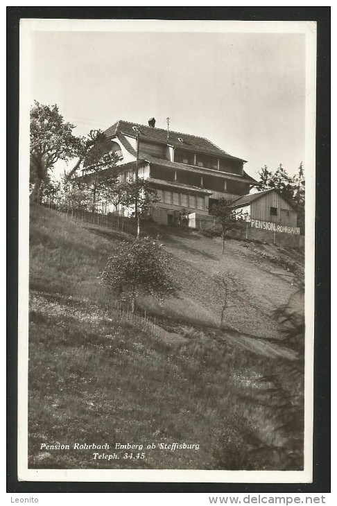 EMBERG Ob Steffisburg Pension ROHRBACH 1941 - Steffisburg