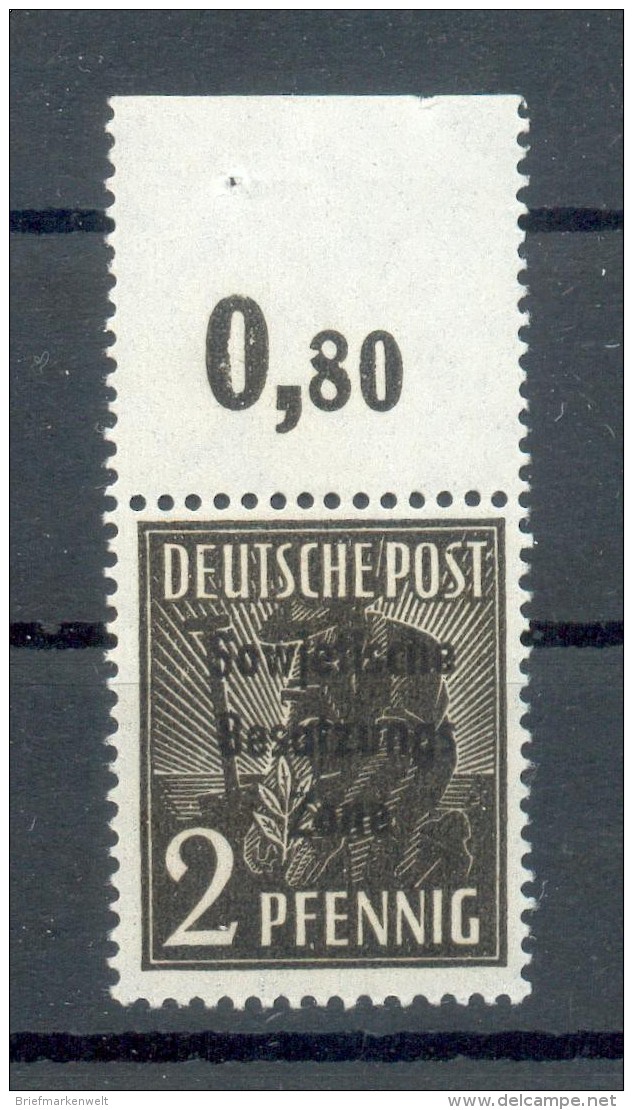 SBZ 182 POR OBERAND DURCHGEZÄHNT**POSTFRISCH 50EUR (G4853 - Mint