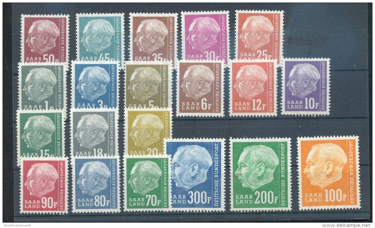 Saar HEUSS 409/28 SATZ** MNH POSTFRISCH 55EUR (70058 - Ungebraucht