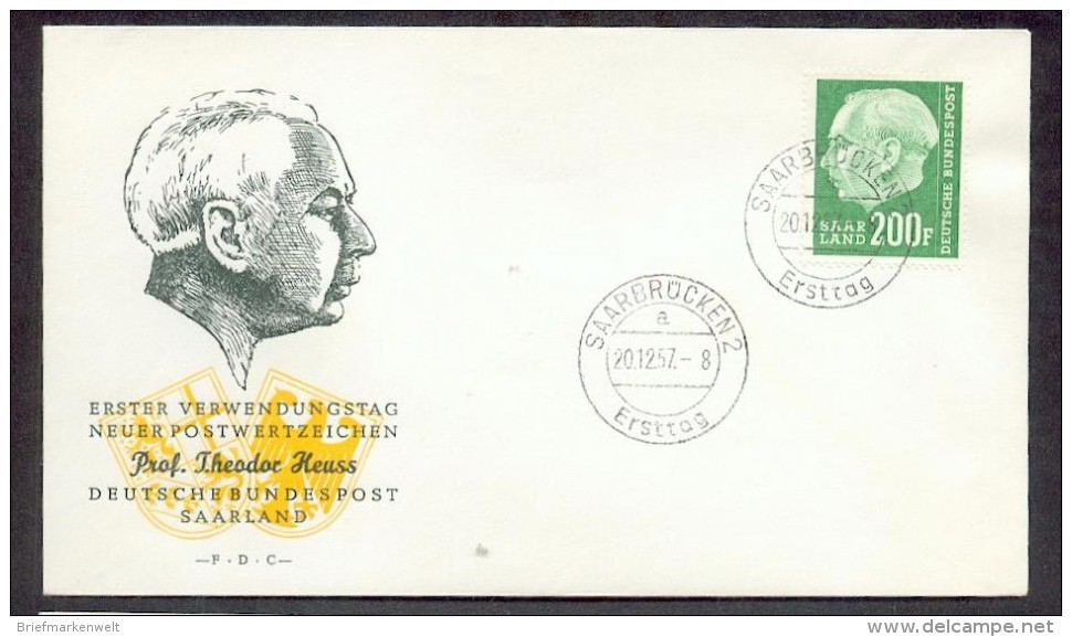 Saar 427 FDC 250EUR (41141 - Altri & Non Classificati