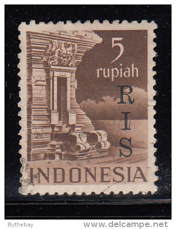 Indonesia Used Scott #356 ´RIS´ Overprint On 5r Netherlands Indies - Indonésie