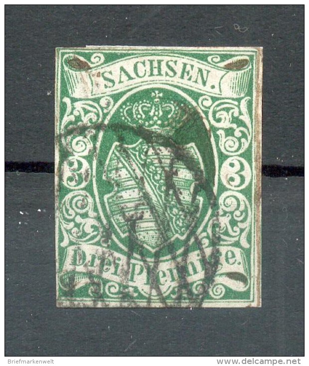 Sachsen 2Ia LUXUS Gest. 300EUR (Z2818 - Saxe
