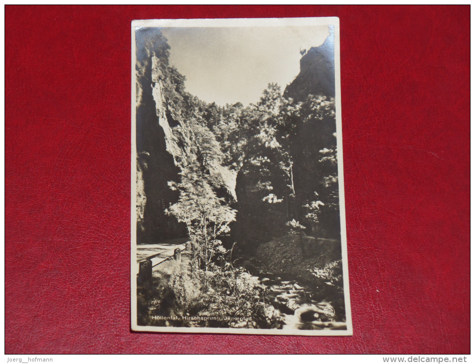 Höllental Hirschsprung Jägerpfad Bad Schwarzwald Baden Würtemberg Ungebraucht Unused Germany Postkarte Postcard - Höllental