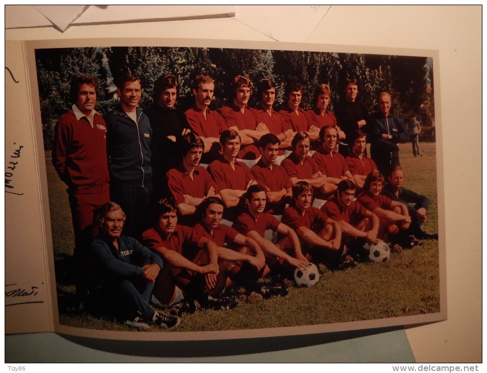 Foto Cartoncino Del Torino Calcio Con Le Firme 1972-73 - Sport