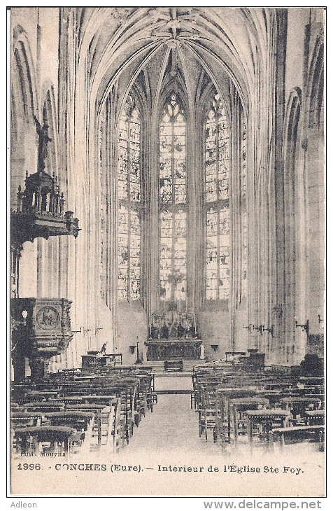 CONCHES-Intérieur De L'Eglise Ste-Foy - Conches-en-Ouche