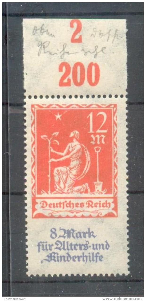 DR-Infla 234 REIHENZAHL NACHBARBOGEN**POSTFRISCH (X3022 - Sonstige & Ohne Zuordnung