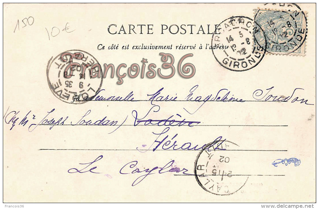 (33) Arcachon - Parqueurs Au Triage Des Huîtres 1902 - Ostréiculture -Guillier Edit., Libourne - Trés Bon état - 2 SCANS - Arcachon