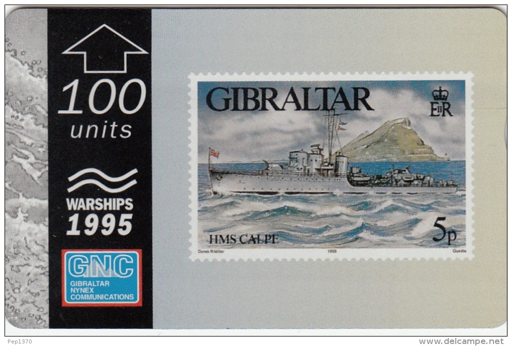 GIBRALTAR 1995  - WARSHIPS - HMS CALPE (new - Not Used) - Gibraltar