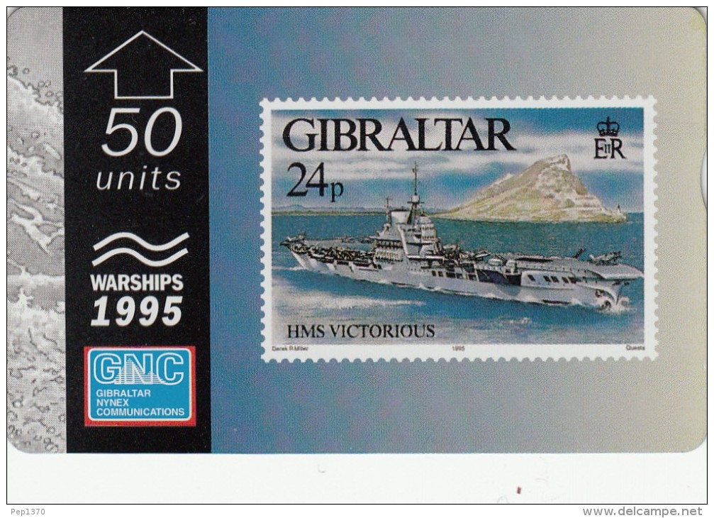 GIBRALTAR 1995  - WARSHIPS - HMS VICTORIOUS (new - Not Used) - Gibraltar